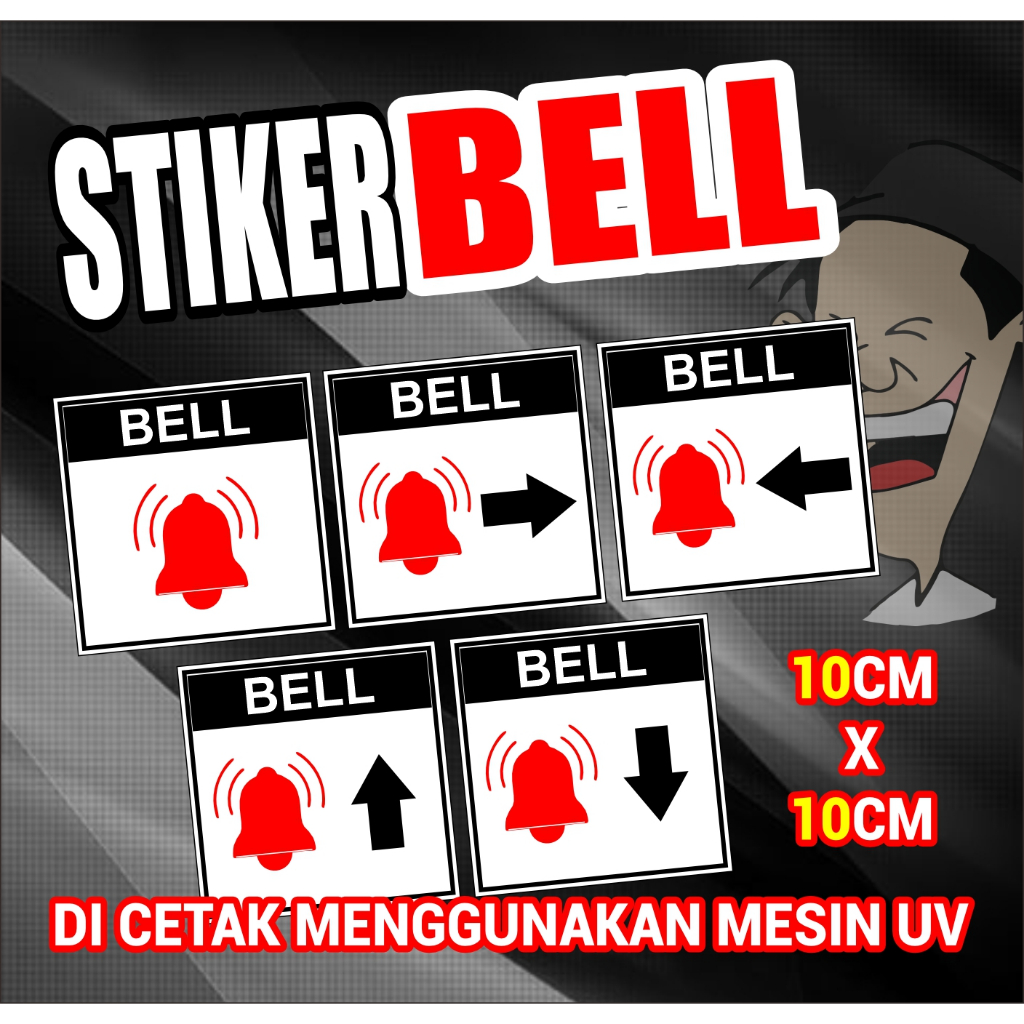 

STIKER BELL 10CM X 10CM