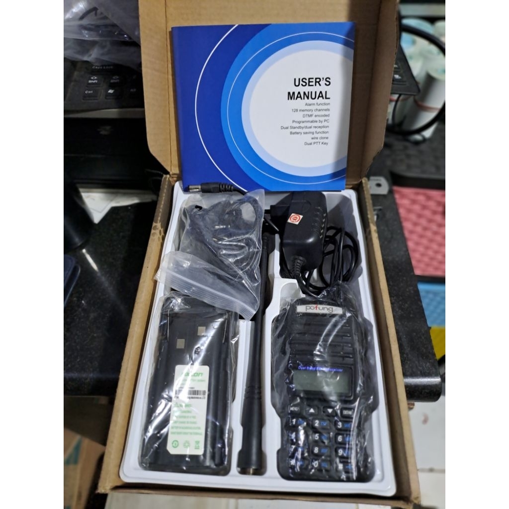 HT POFUNG UV82 DUAL BAND BY BAOFENG UV82 BEKAS UV82 SECOND NORMAL KOMPLIT