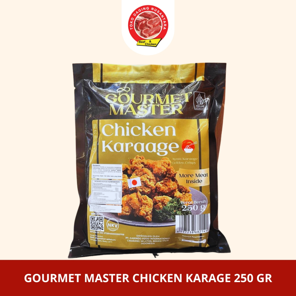 

GOURMET MASTER CHICKEN KARAGE 250GR