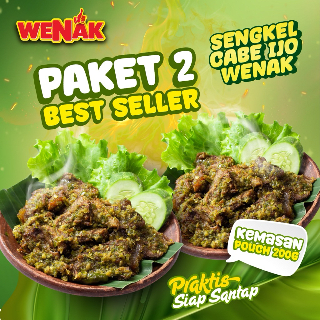 

Wenak Paket 2 Porsi Sengkel Cabe Ijo Wenak Sengkel Sapi