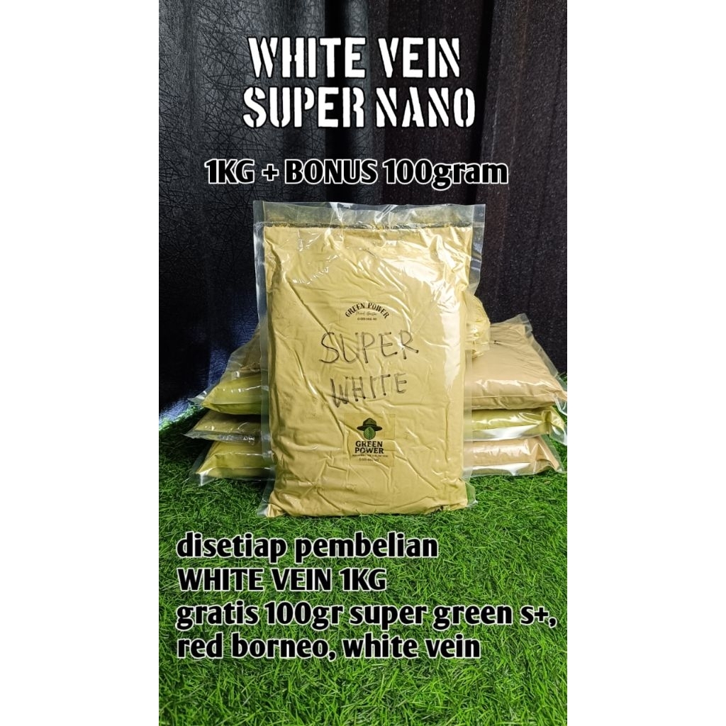 

kerah tom SUPER WHITE VEIN 1KG BONUS 100GRAM
