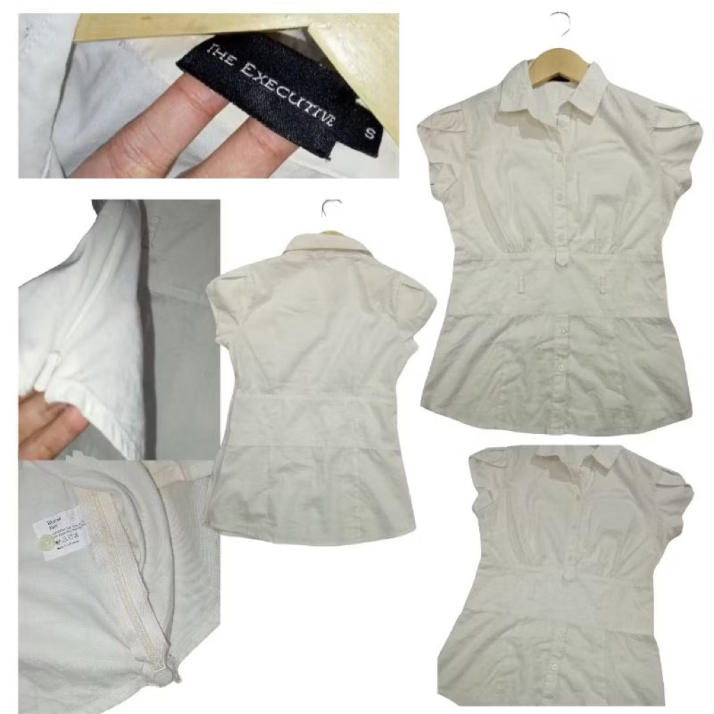 blouse kemeja putih the executive