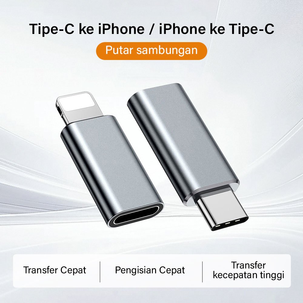 Adapter Converter Charger Type C to Lightning, Lightning to Type C FAST Charging