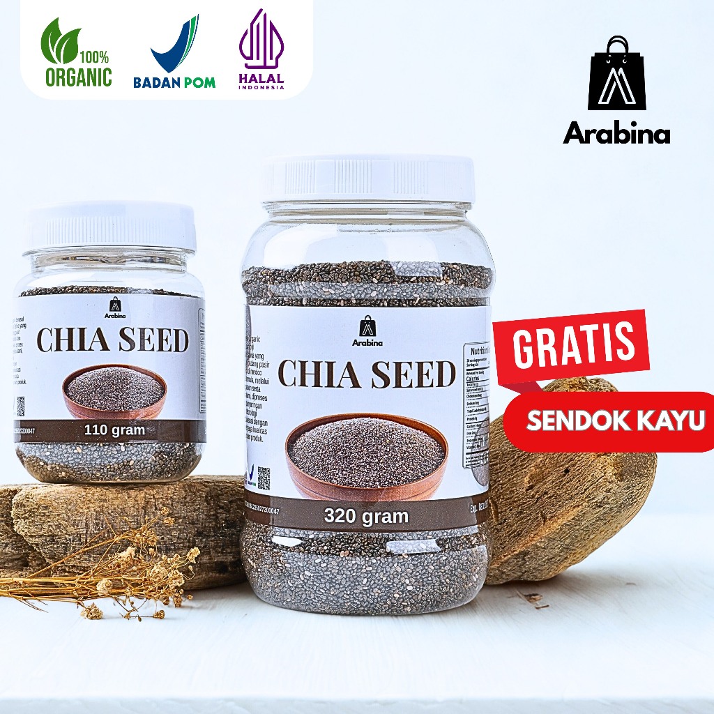 

Arabina Chia Seeds 100% Original Cia Seed Organik Ciasid Untuk Diet