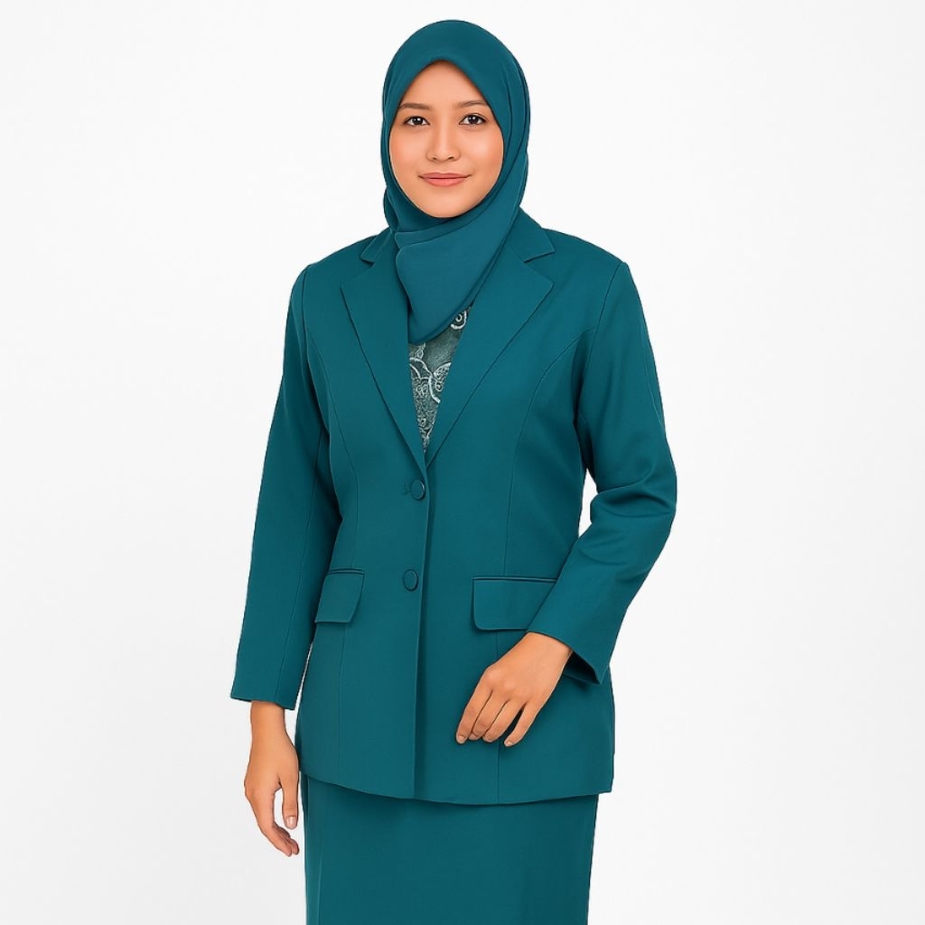 Seragam PKK Nasional Wanita Warna Hijau Tosca – Ukuran Lengkap SS sampai 6L – Baju Organisasi Resmi