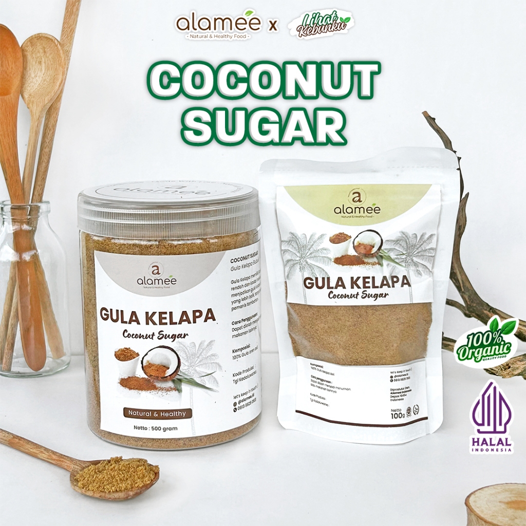 

ALAMEE Gula Kelapa Organik Coconut Sugar Asli Bubuk Powder Natural Organic LIHAT KEBUNKU