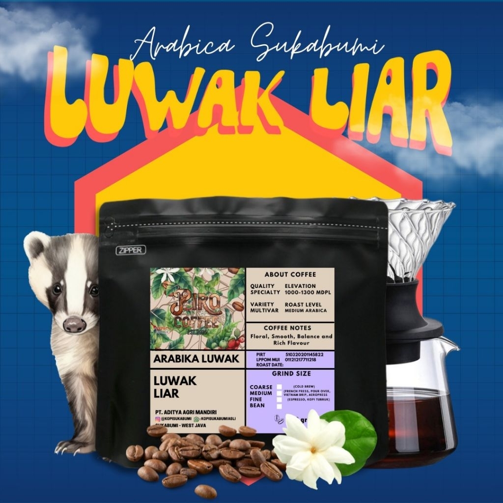 

Arabika Luwak Liar Asli Kopi Sukabumi