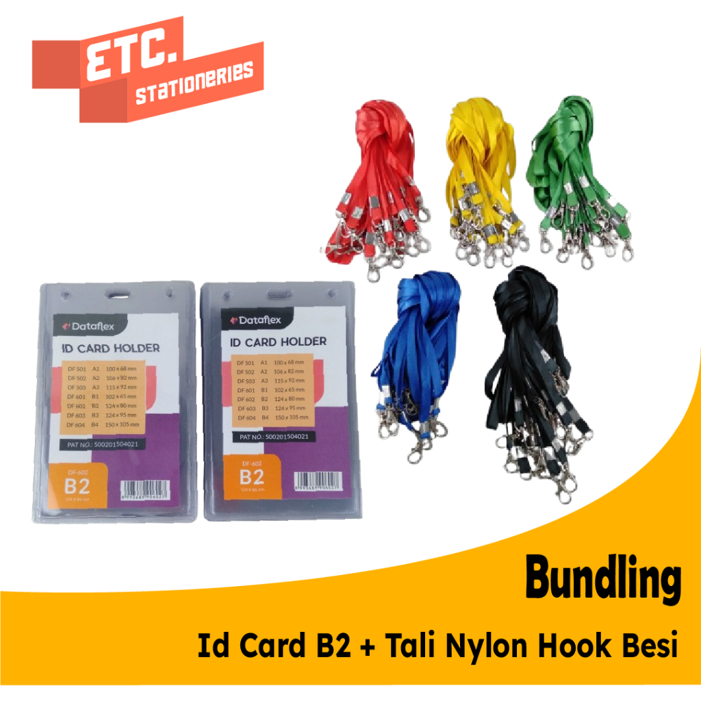 

Paket Bundling Id Card B2 + Tali Nylon Hook Besi (NYLK)