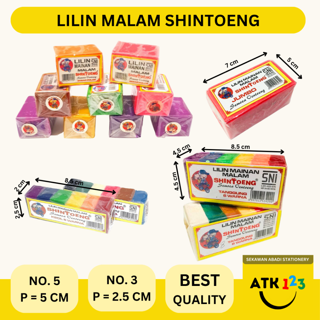 SHINTOENG Lilin Malam Mainan / Plastisin Shintoeng / Warna