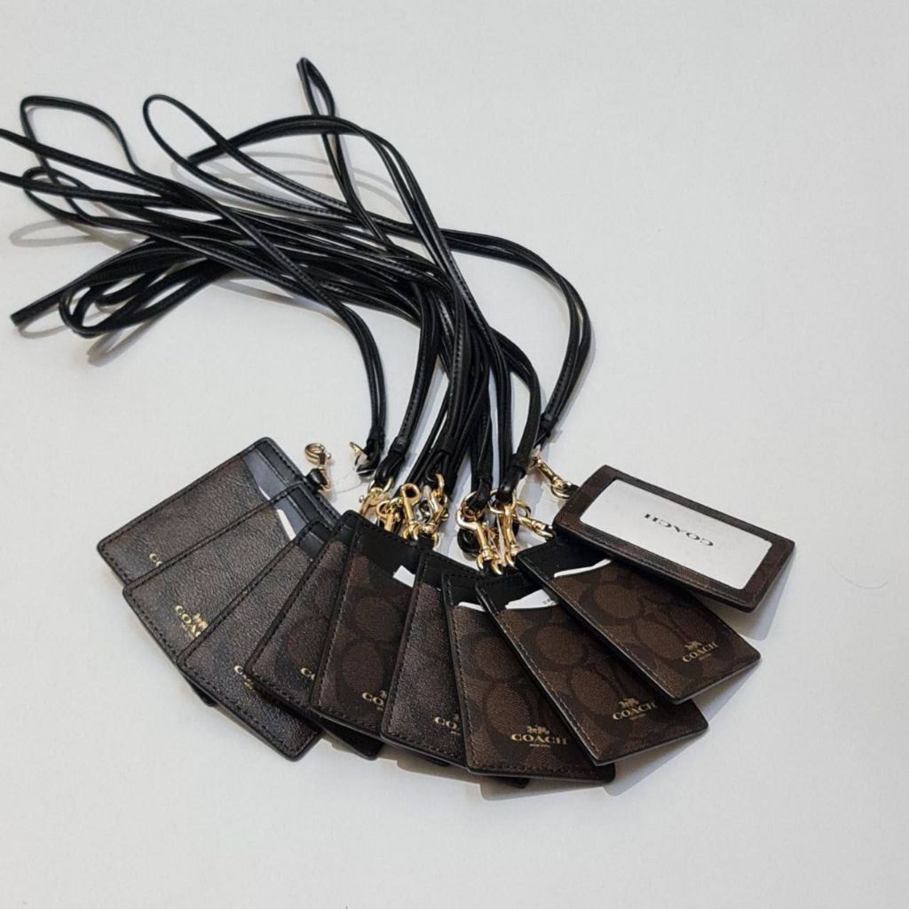 

Gantungan Lanyard Original Coach ID Card Case Holder Signature