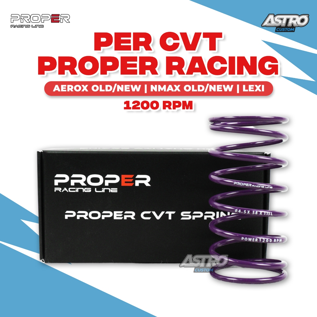 Per CVT 1200 RPM Proper New Nmax 155 Aerox Lexi 155 Old Spring Pulley Upgrade CVT Racing Astrocustom