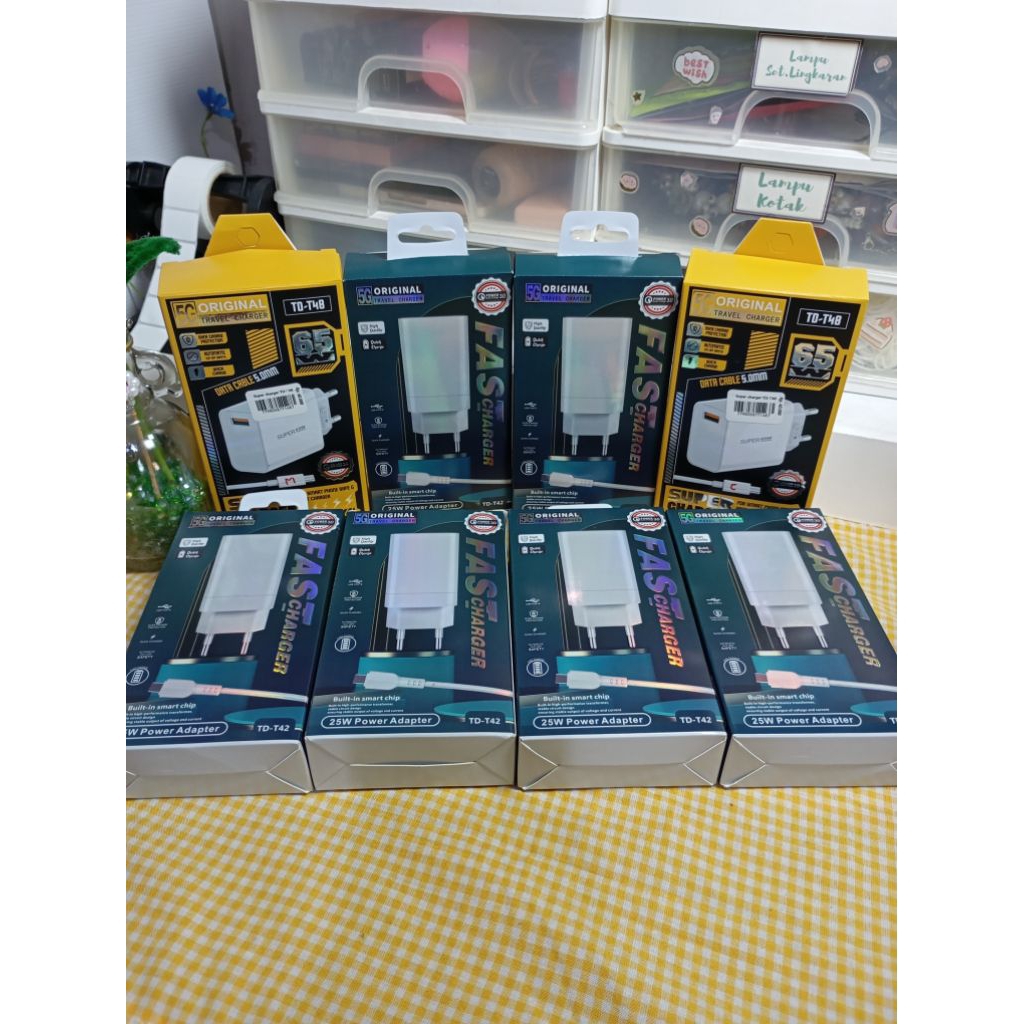 [aesthetic_aksesoris] fast charging/fast charger/super charger 65watt TD-T48/TD-T42