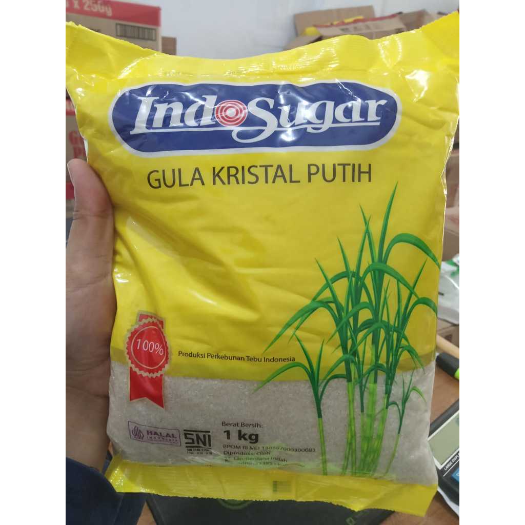 

Gula pasir Indosugar 1kg (kuning)/gula pasir/gula