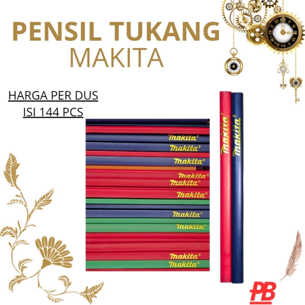 

(1 GROSS/144PCS)Pensil Tukang Makita 18 cm