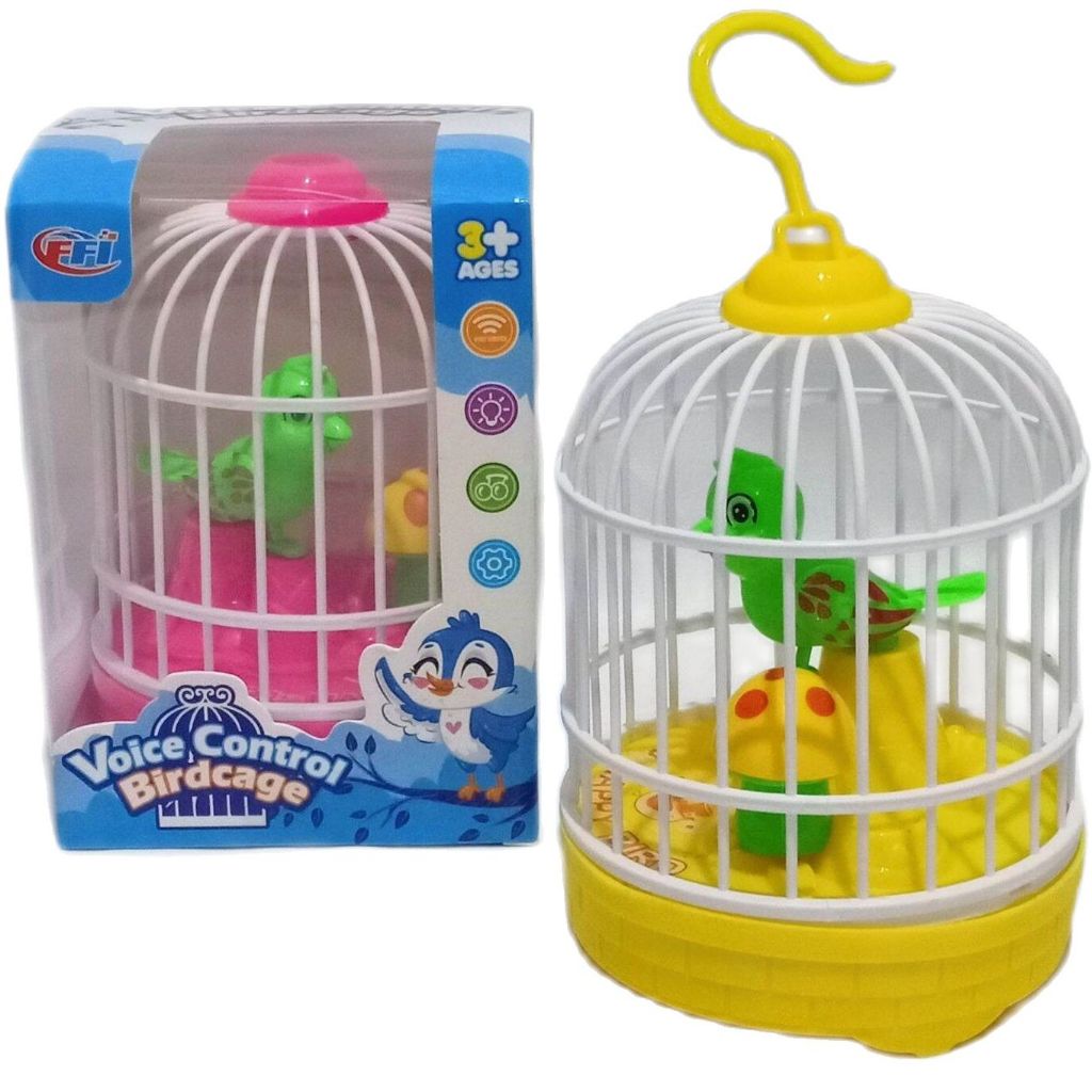 COD Mainan Sangkar Sarang Burung / Burung Berkicau / Voice Control Birdcage