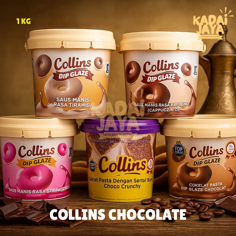 

Collins Dip Glaze Chocolate 1kg Cokelat Pasta