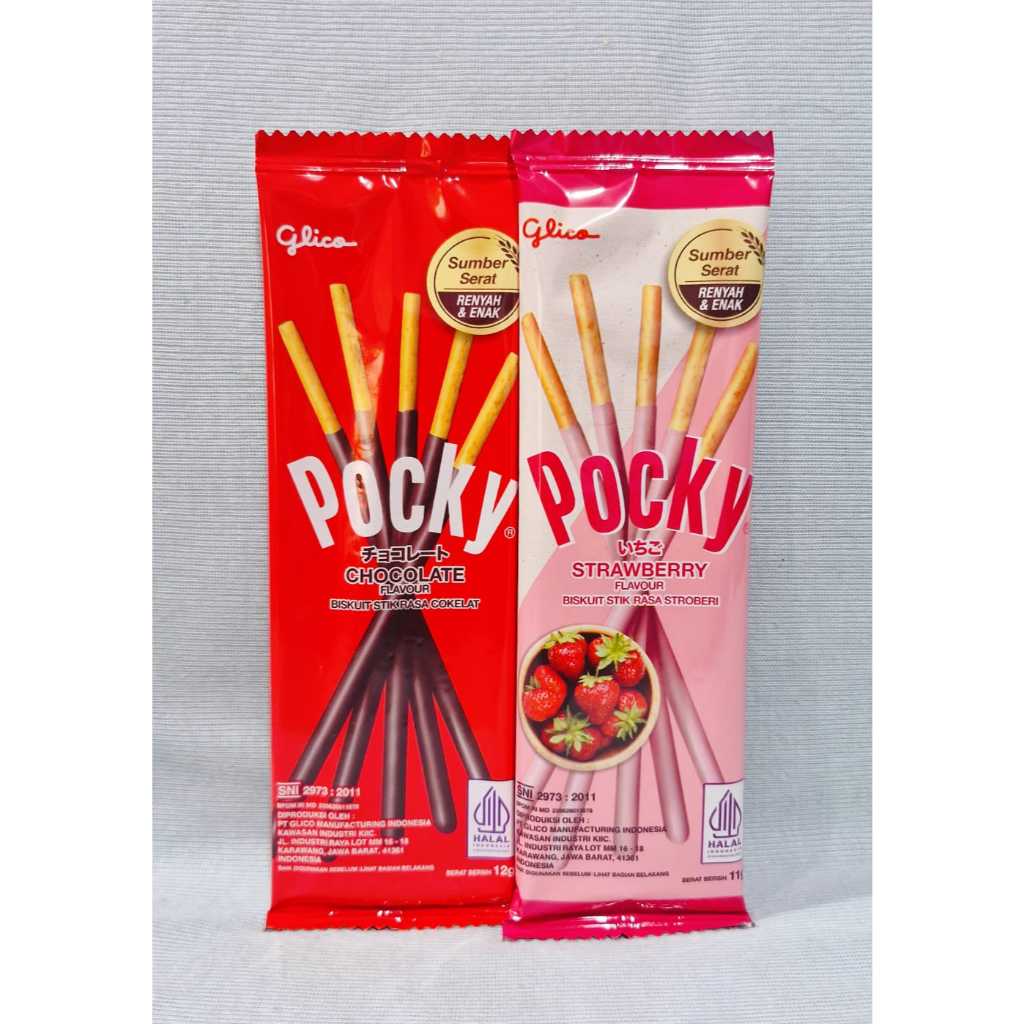 

Glico Pocky Coklat / Stroberi (1 Pcs x 11 gr)