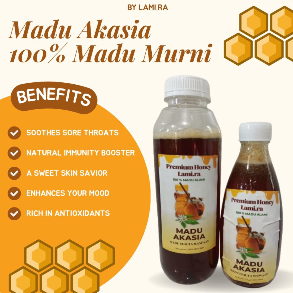 

Madu Akasia 650 gram | Madu Asli dari Hutan | Madu murni 100% tanpa campuran