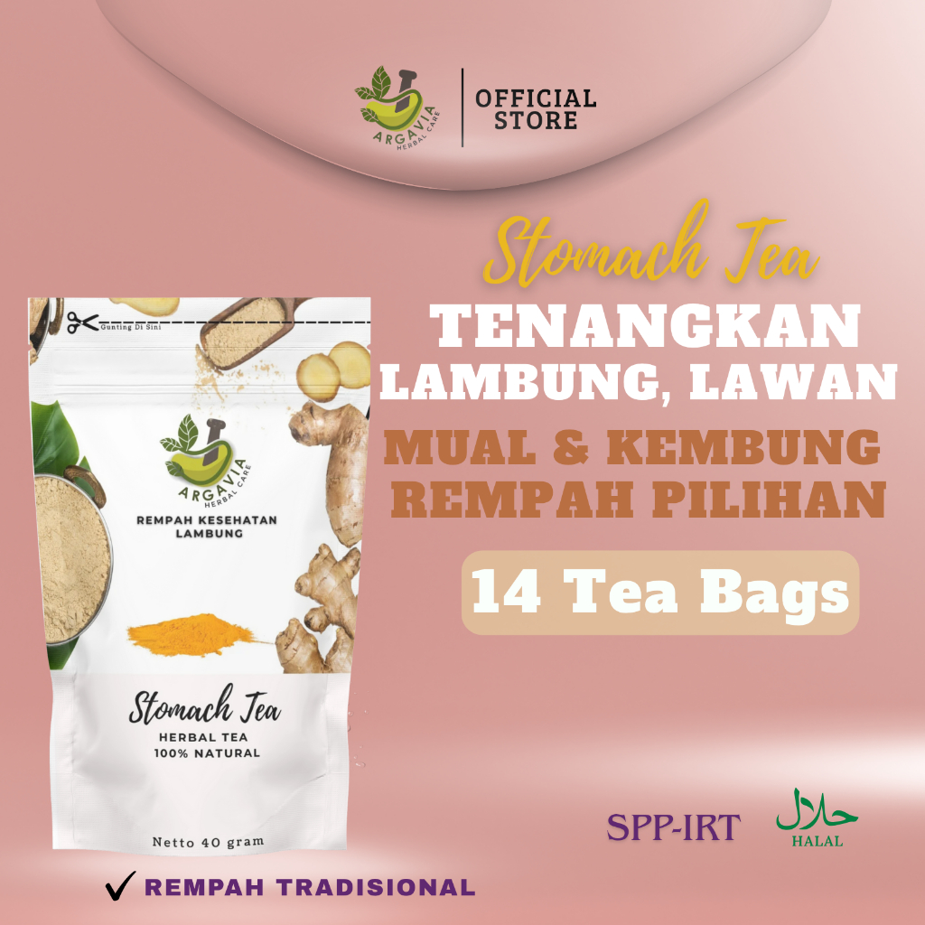 

Stomach Tea – Teh Herbal Lambung | Redakan Mual, Begah & Maag