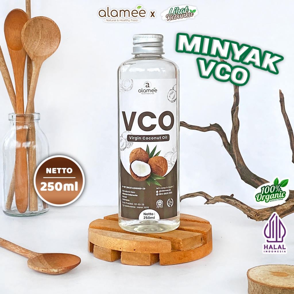 

ALAMEE Minyak Kelapa VCO Murni Extra Virgin Coconut Oil Asli Dapat Diminum Organik Masak Minum 250ml LIHAT KEBUNKU