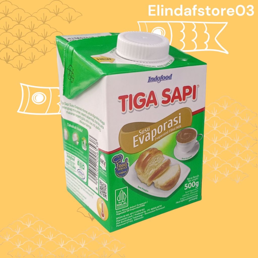 Susu Evaporasi Tiga Sapi Evaporasi Susu 500gr