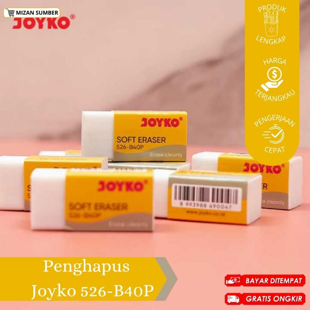 

Joyko Soft Eraser Penghapus 526-B40P / Penghapus Joyko / Penghapus Putih / Alat Tulis / Sekolah / Kantor / Grosir / ATK Murah / COD / FREE Ongkir