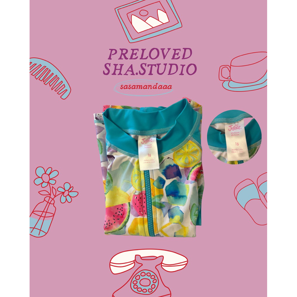 Preloved baju renang anak Brand Justice