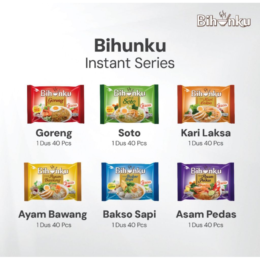 

Bihunku Instan - Ayam Bawang - 1 Karton - 40 Pcs - 55gr