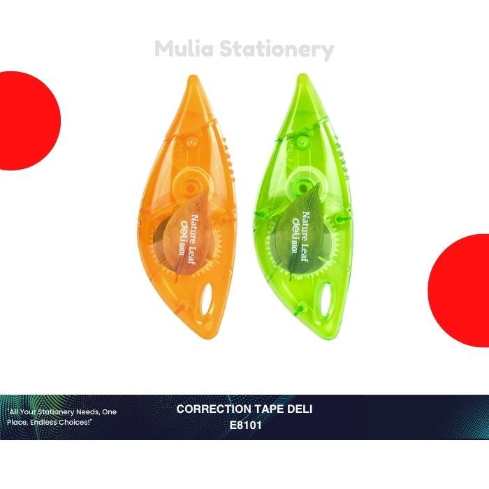 

Correction Tape Deli E8101 | Tipe X Kertas | Pita Koreksi 5 mm × 6 m | Alat Tulis Sekolah