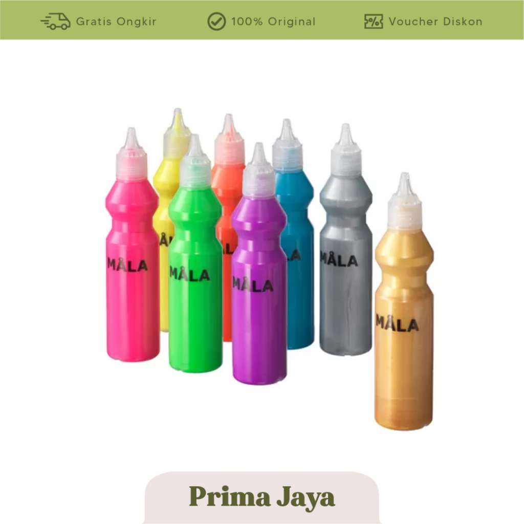 

NEW ARRIVAL IKEA MÅLA Cat neon/gliter, warna campuran
