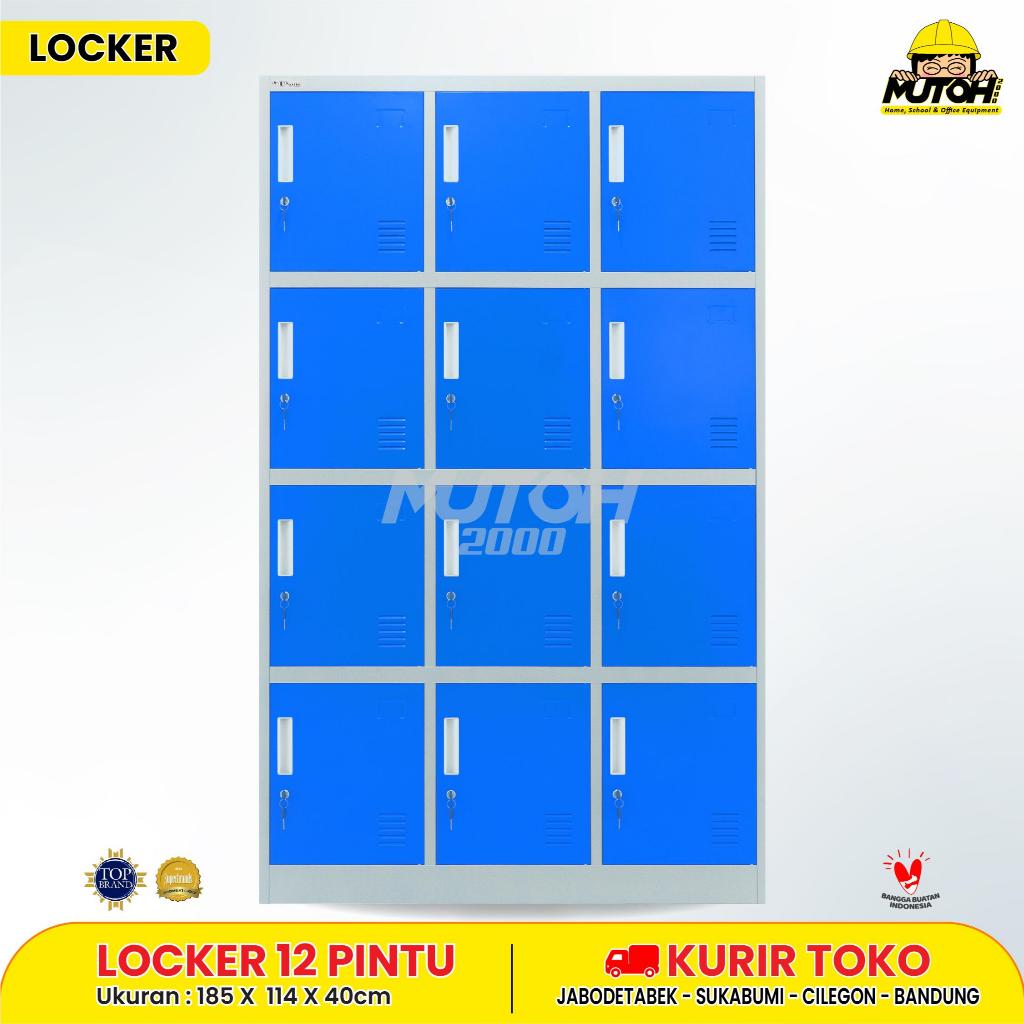Locker besi 12 pintu besar lemari loker helm loker besi 12 pintu MUTOH2000