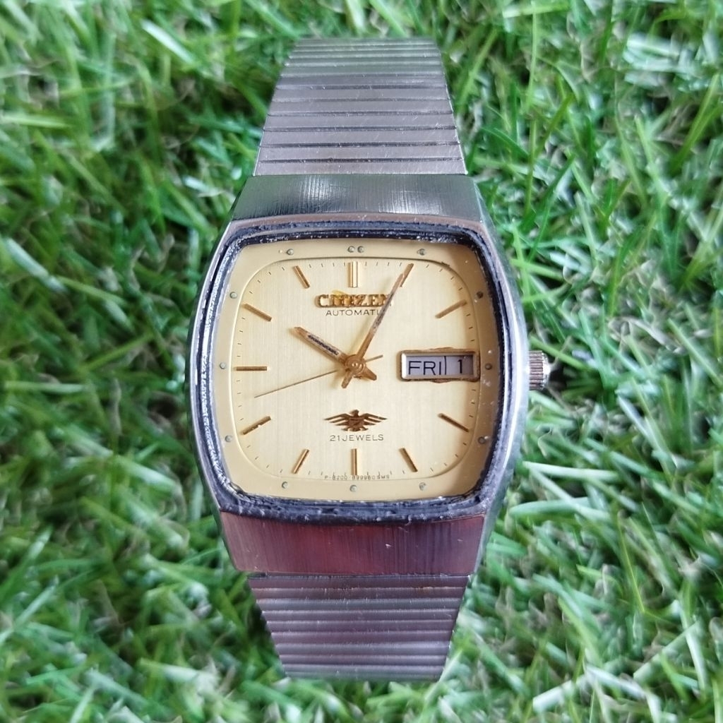 Jam tangan Pria Vintage Citizen tank automatic