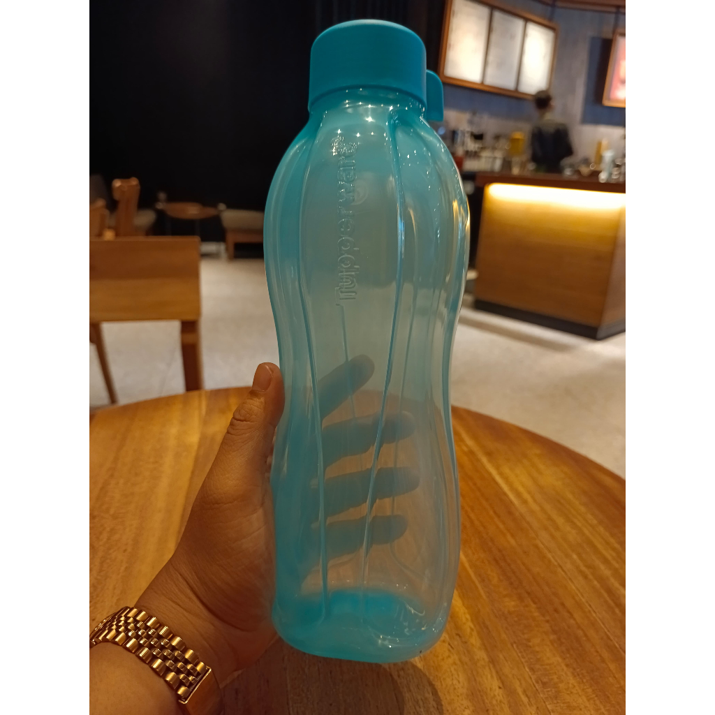 Eco Bottle Tupperware 1liter - Botol Minum Tutup ulir/putar 1 liter 1pcs