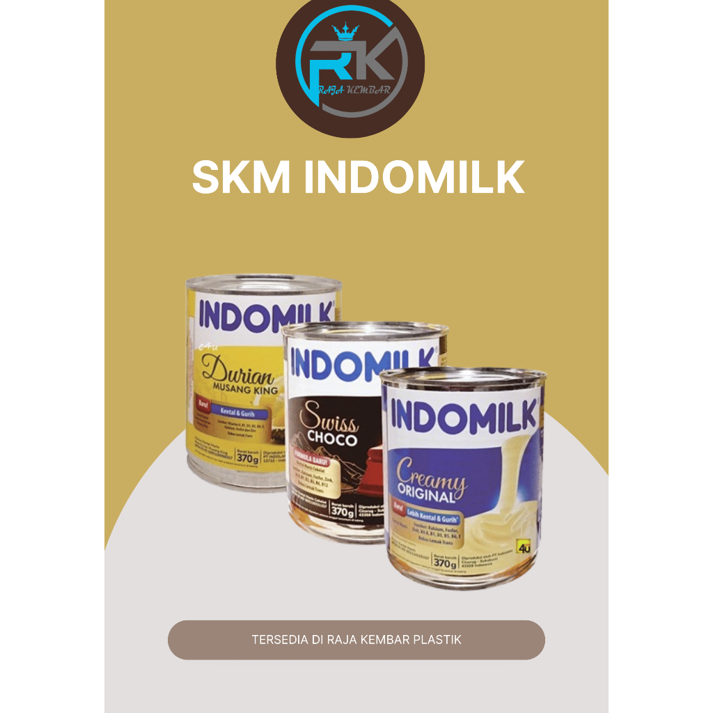 

SKM INDOMILK RASA PUTIH, COKLAT, DURIAN 370 GR