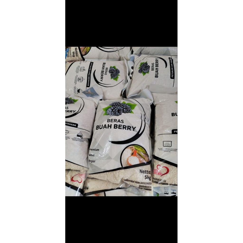 

beras berry 5kg putih anti oplosan