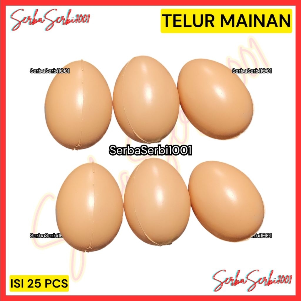 

TELUR MAINAN 25 PCS PREMIUM / TELUR PLASTIK PREMIUM TEBAL