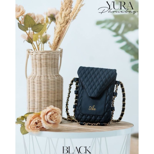 Jual Tas Wanita Sling Bag Phone Aden Yura Tas Bahu Wanita PU Leather Grade A Premium