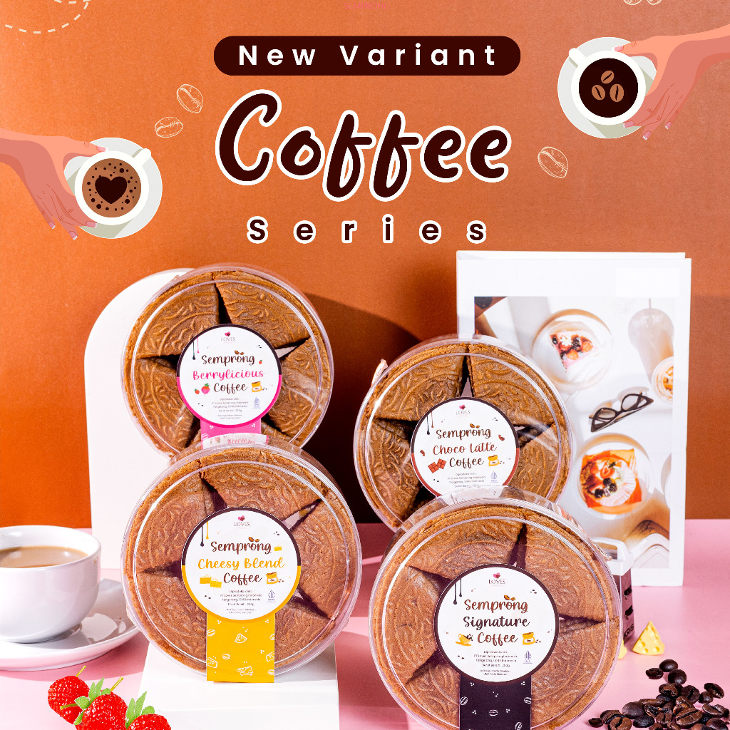 

LOVES SEMPRONG Coffee Series — Kue Kering Loves Semprong Kekinian Lipat Isi Coffee — Healthy Snack