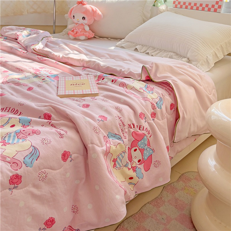 Selimut Anak Karakter Bahan Katun Halus Lembut Tebal / Bed Cover Kado Ulang Tahun Anak