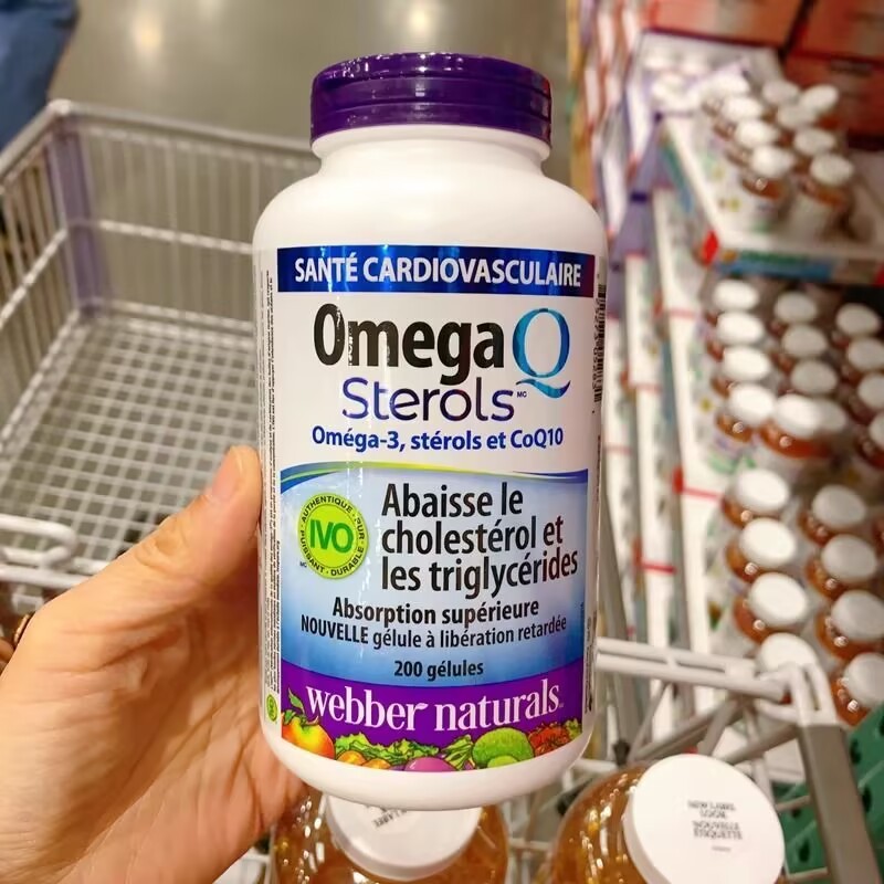 Webber Naturals Omega-3 & Coq10 with Plant Sterols 200 Softgels-Shop