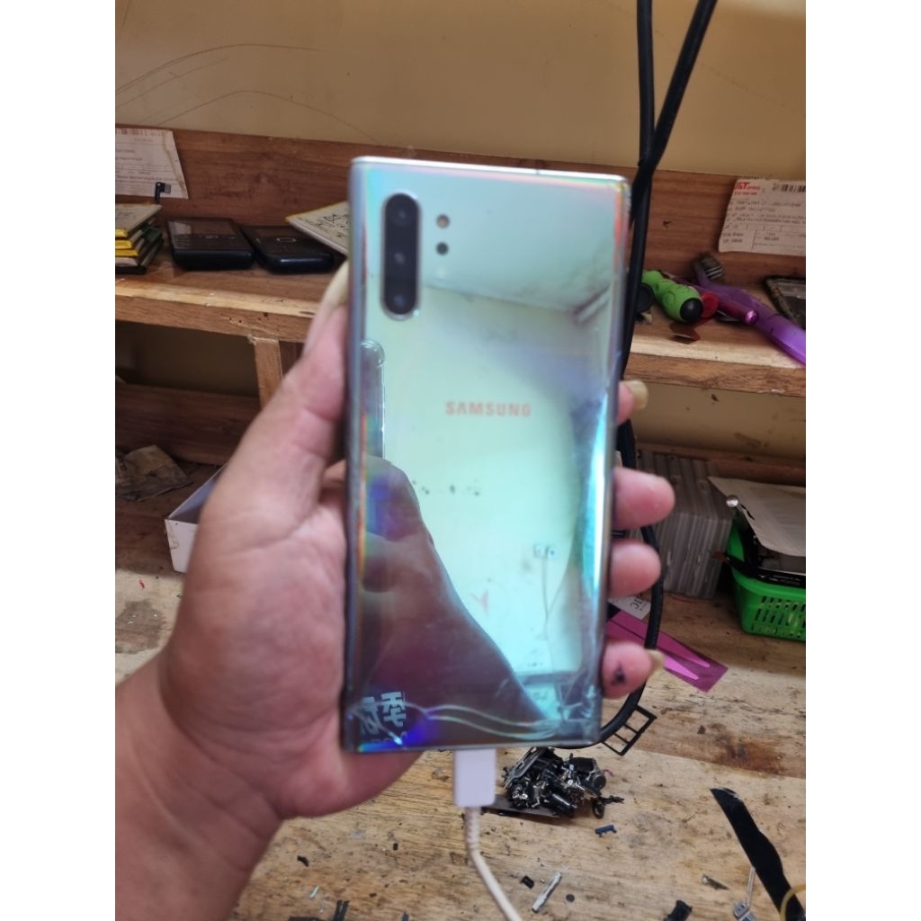 Samsung Note 10 plus Minus Lcd mesin normal