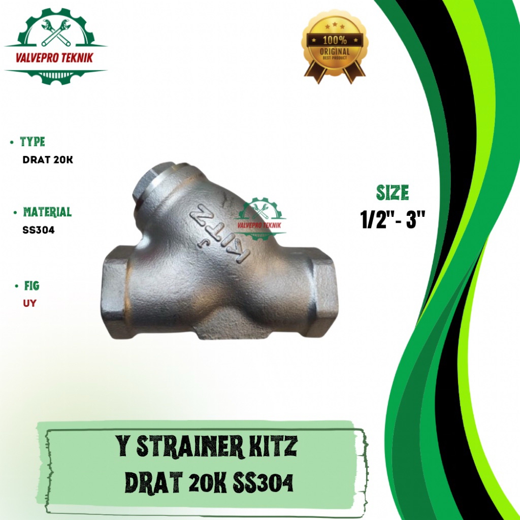 Y STRAINER KITZ SS304 2” INCH DRAT 20K ORIGINAL
