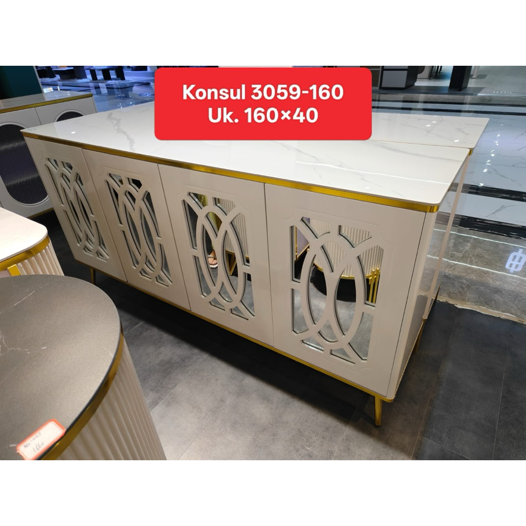 Meja Konsul Import Top Table Granite