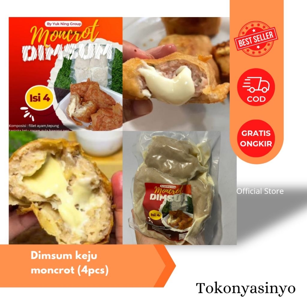 

Dimsum Keju Moncrot Frozen Isi 4pcs – Lumer Gurih Praktis!