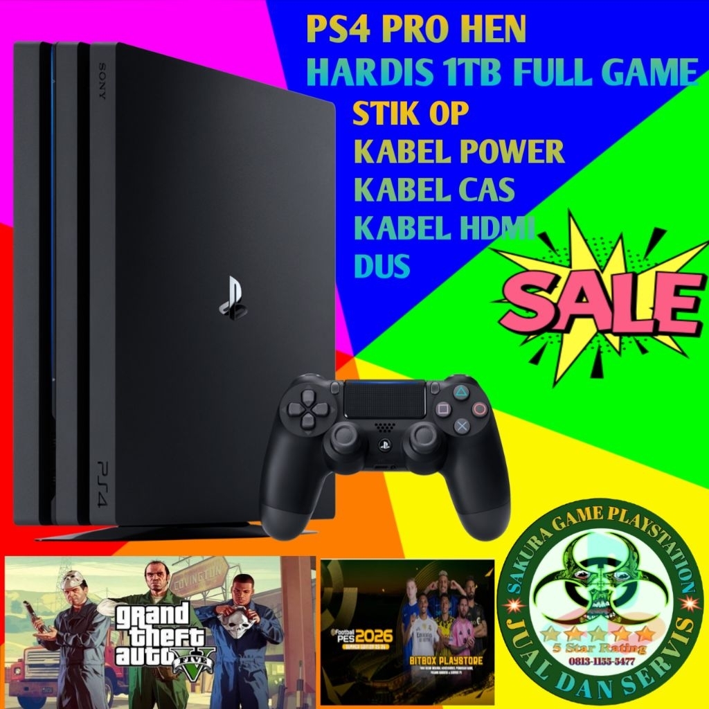 ps4 pro hen 1TB full game