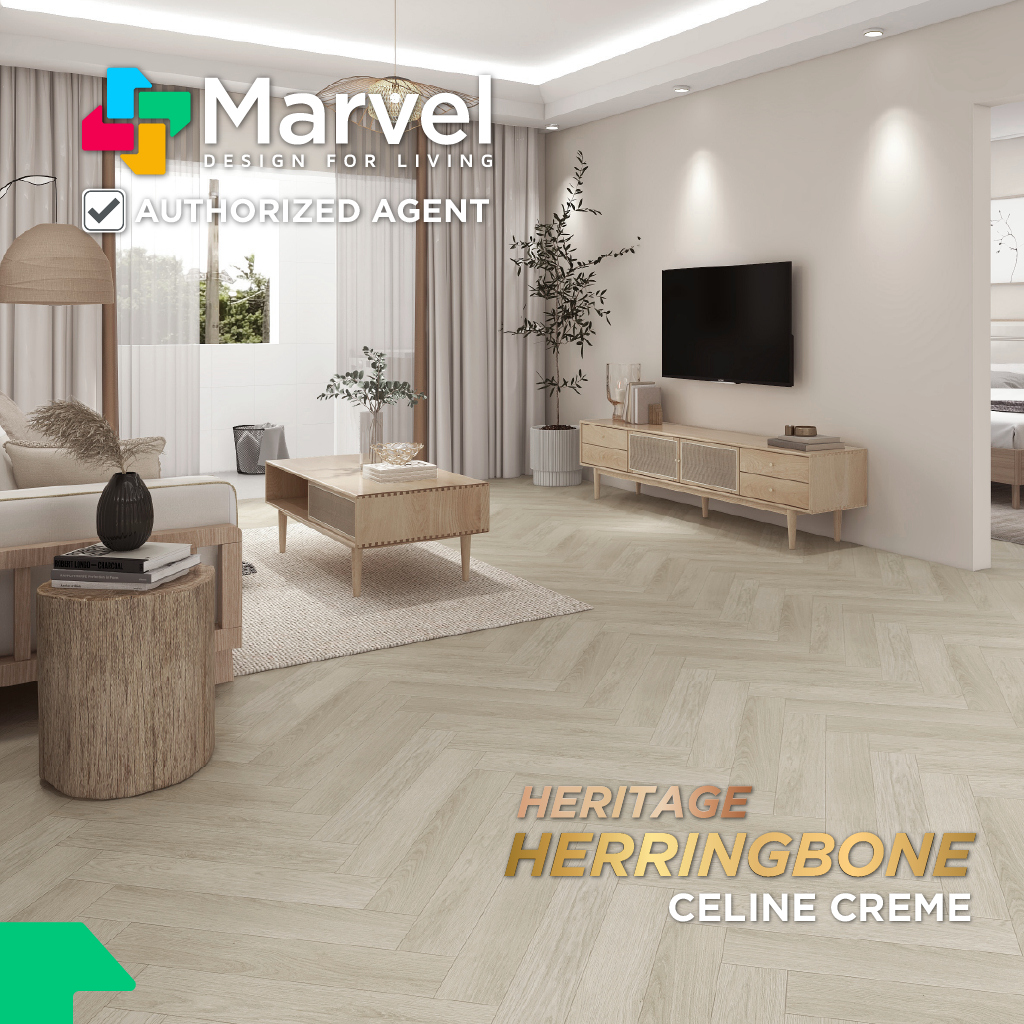 Lantai SPC MARVEL HERITAGE HERINGBONE SERIES 6,5mm