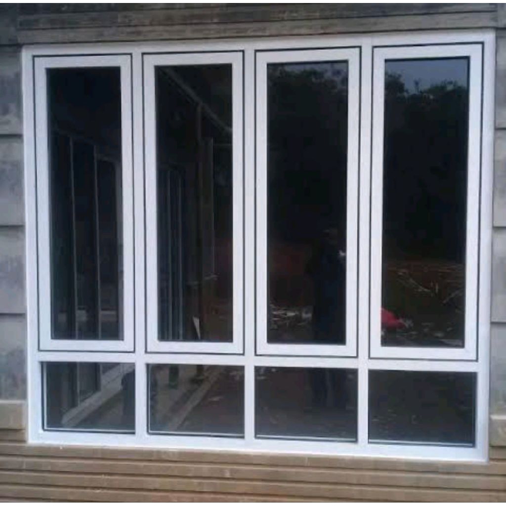 1 DAUN JENDELA ALUMINIUM CASEMENT 150x50  | JENDELA KACA | KUSEN JENDELA ALUMINIUM MINIMALIS