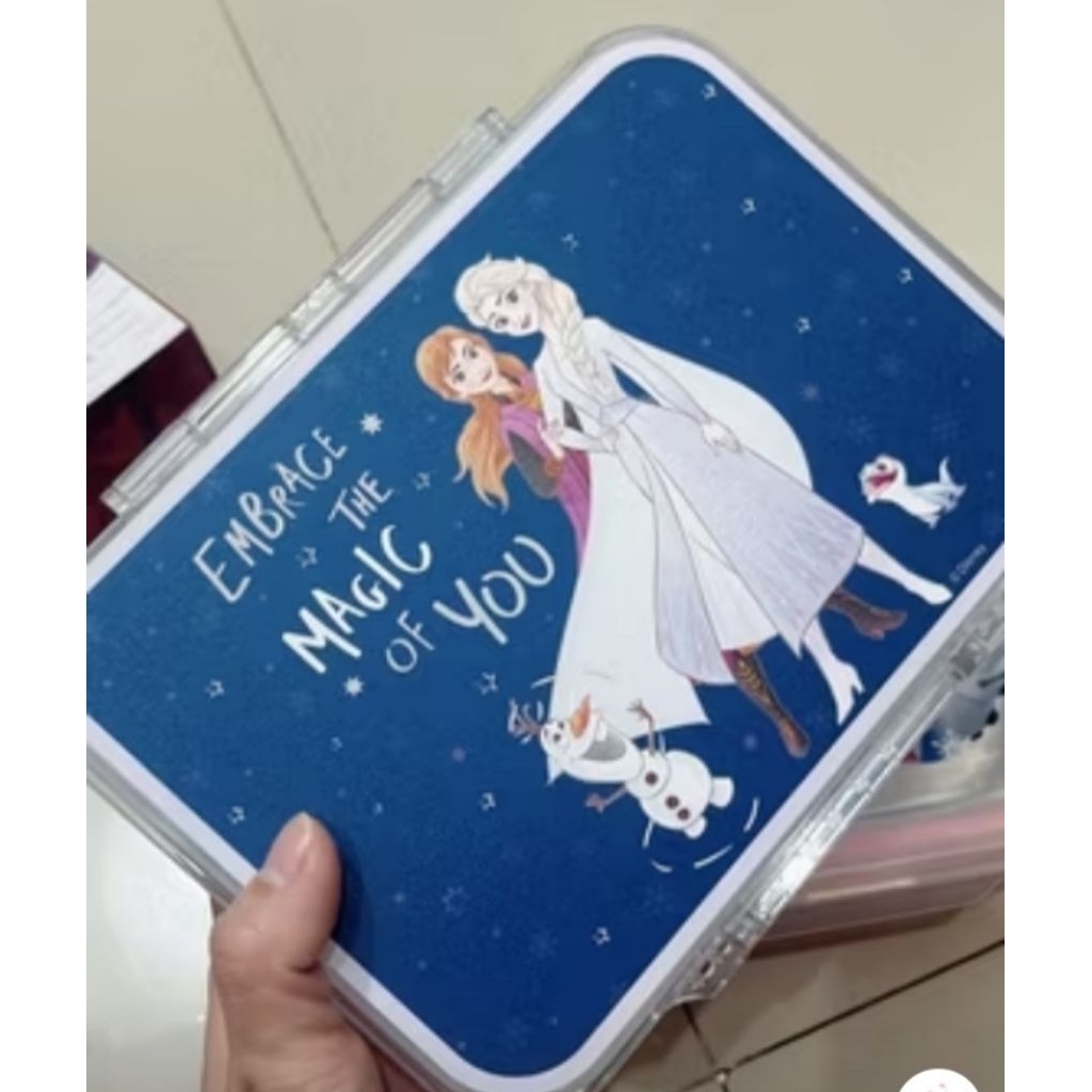 tritan lunch box karakter frozen tritan kotak makan anak karakter mermaid tritan lunch box sekat 3 s