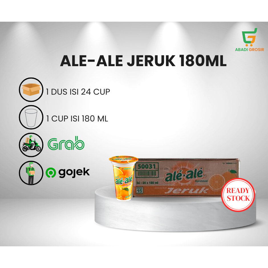 

ALE-ALE JERUK 180ML ISI 24 CUP (1 DUS/1 PACK) MURAH