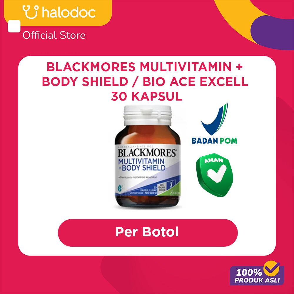 Blackmores Multivitamin + Body Shield / Bio Ace Excell 30 Kapsul